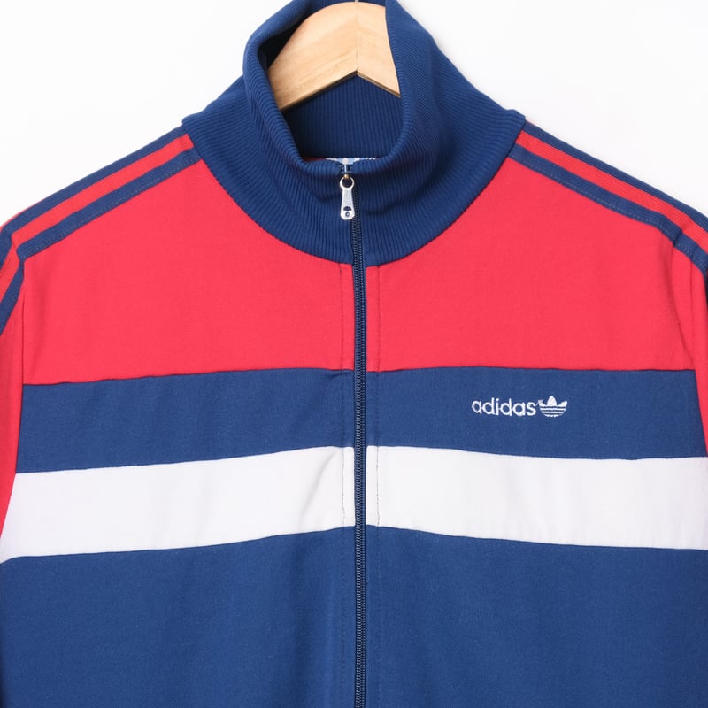 80s Vintage adidas Track Jacket Navy × Red | Ug