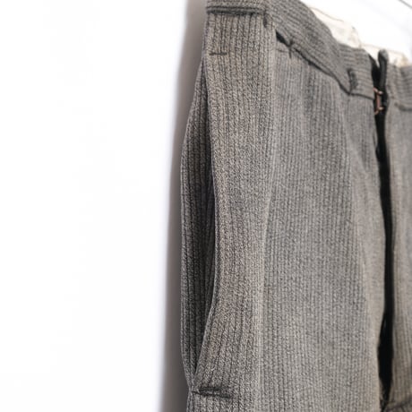 50-60s France Vintage Cotton Piqué Trousers