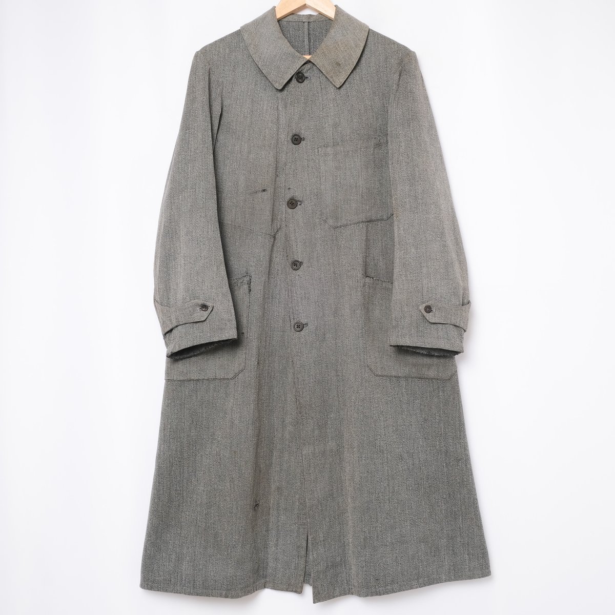 30-40s French Vintage HBT Black Chambray Ateli 30-40s French Vintage HBT Black Chambray Ateli