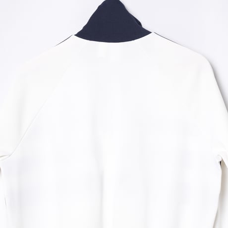 70-80s Vintage adidas Ventex Track Jacket Model First White × Navy (Made in France)