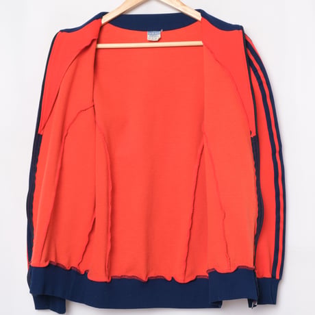 70s Vintage adidas Track Jacket Reddish Color × Navy (Made in Austria)