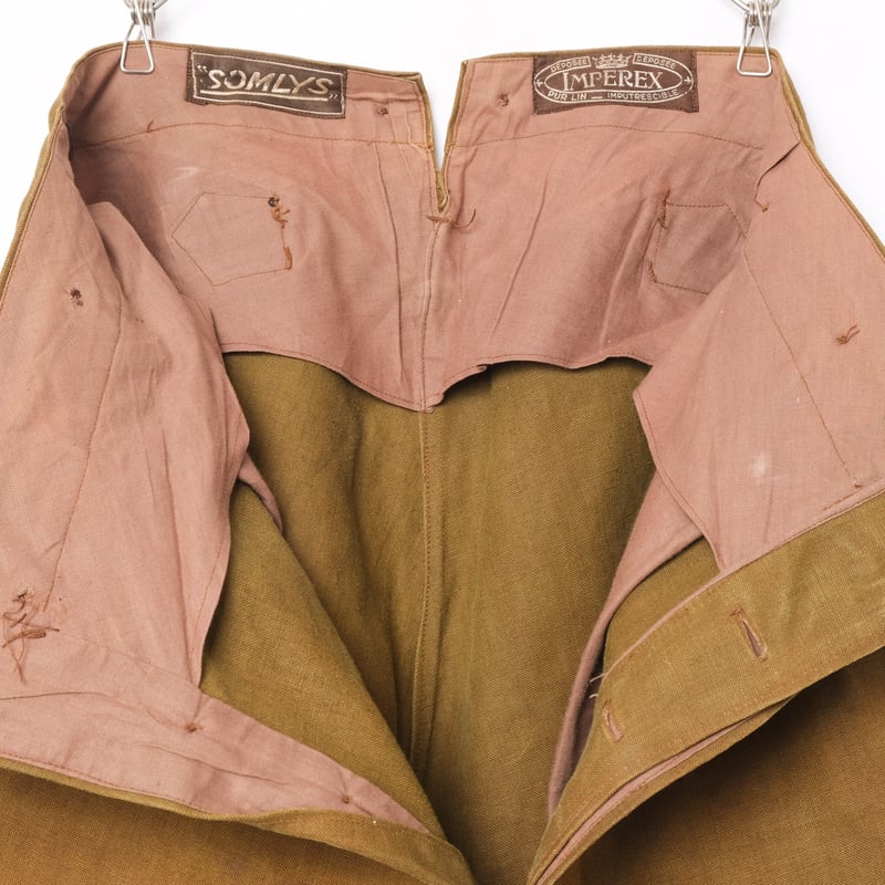 30-40s France Vintage SOMLYS Linen Hunting Jack