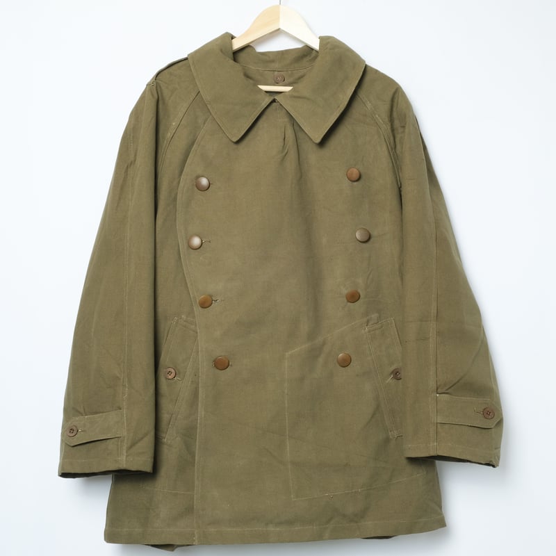 m38　モーターサイクルコート　French army　シングルタイプ French Army M38 Motorcycle Coat 1st Wood Flat