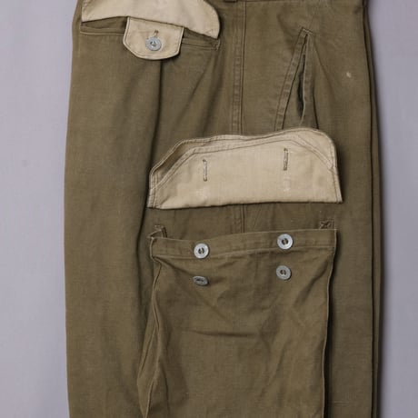 French Army M47 Trousers Early Metal Button Size 31 Used
