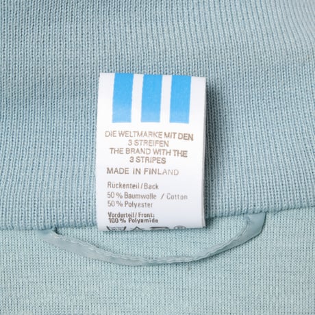 80s Vintage adidas Track Jacket Light Blue × Blue (Made in Finland)