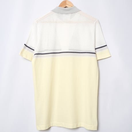 70-80s Vintage adidas Ventex Half Sleeve Polo Shirt Mesh（Made in France）