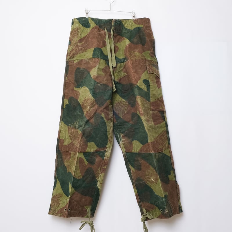 パンツ Belgian Army Brush Camo Remake Skart 50s BELGIAN ARMY BRUSH STROKE CAMO TROUSERS DEAD STOCK / 50s