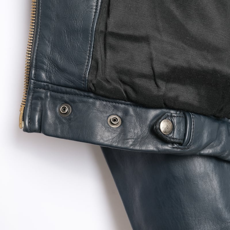 70s-80s French Army VTN Pilot Leather Jacket Si
