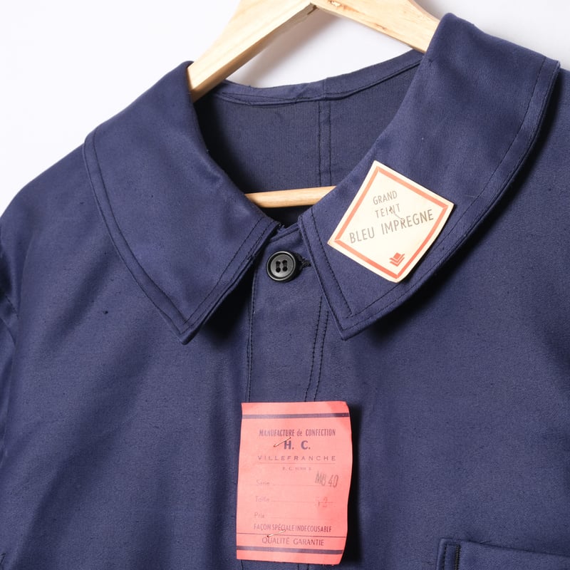 【30-40年代】Au Molinel メティスワークジャケット 40-50s France Vintage Au Molinel Blue Metis Wor