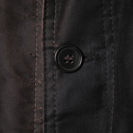 40-50s Le Mont St Michel Black Moleskin Jacket Size 46