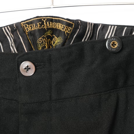 -30s France Antique Belle Jardiniere Wool Trousers 1