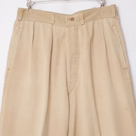 40s French Army FTEO Chino Trousers Size 88M(11)