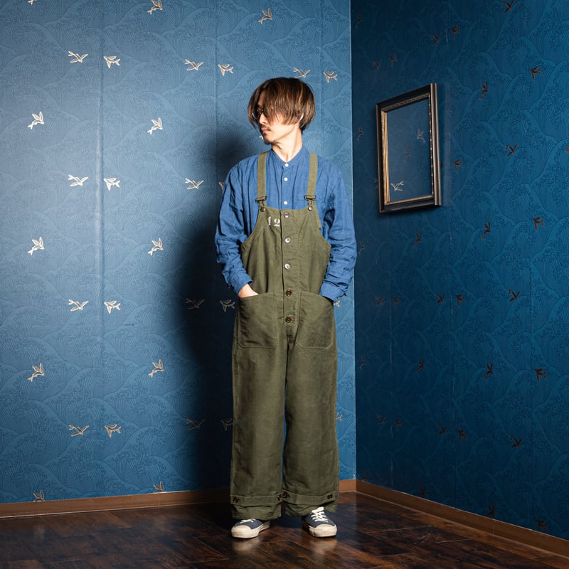 50s Marine Nationale Cotton Pipue Deck Trousers