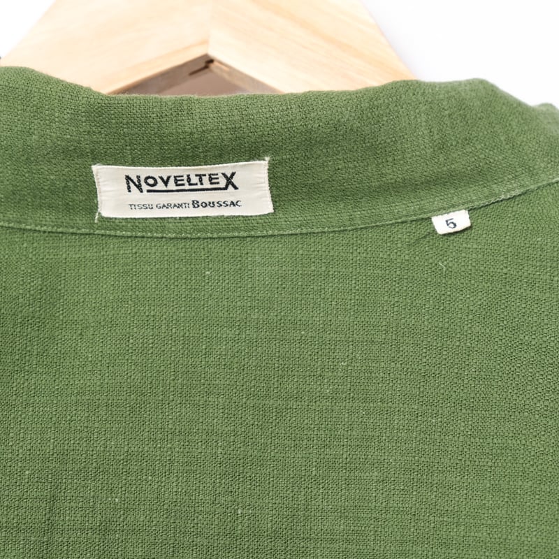 60s France Vintage NOVELTEX Shark Collar Shirt