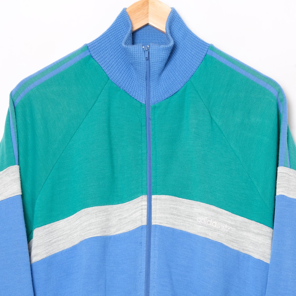 70-80s Vintage adidas Ventex Sweat Jacket Blue