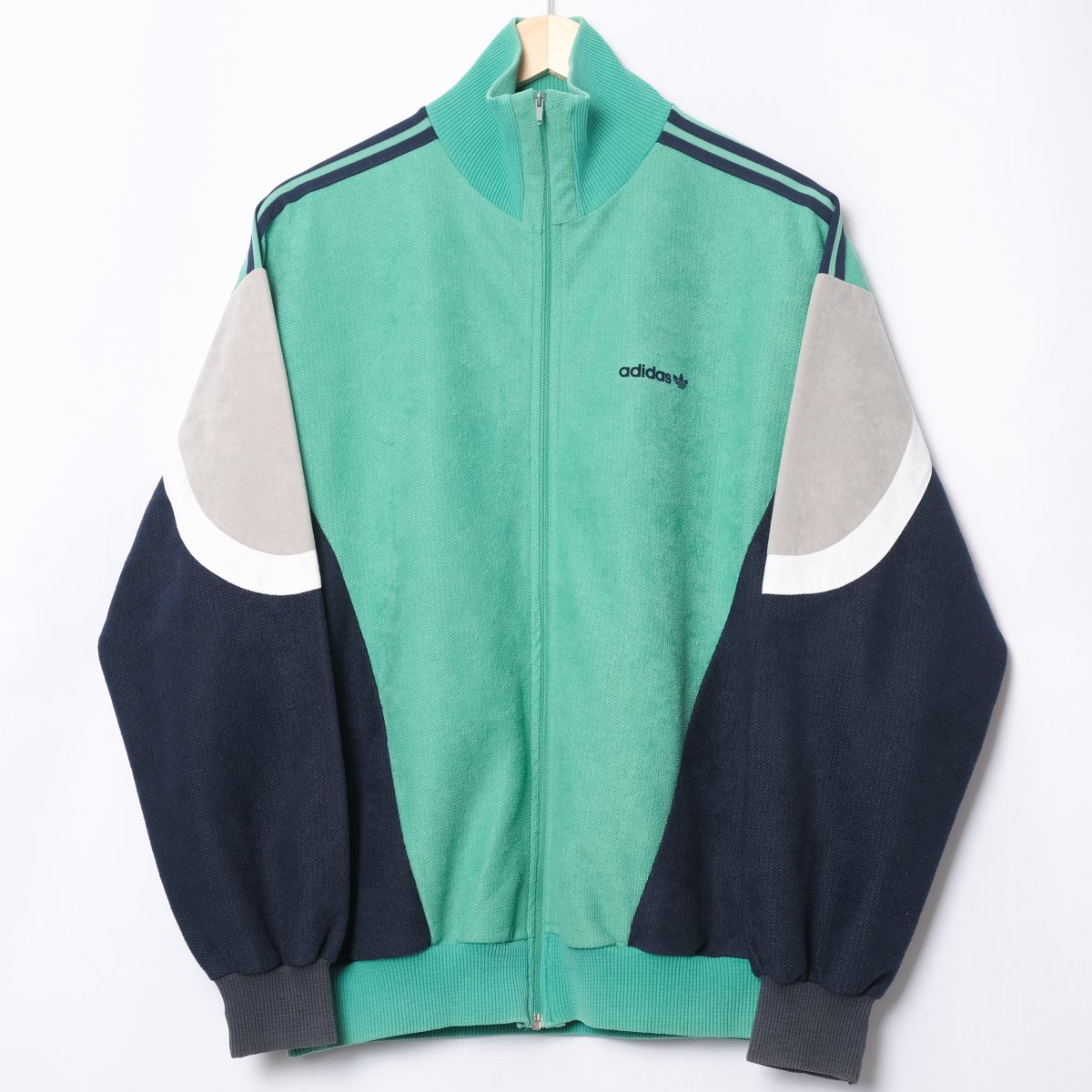 80s Vintage adidas Ventex Track Jacket Green ×
