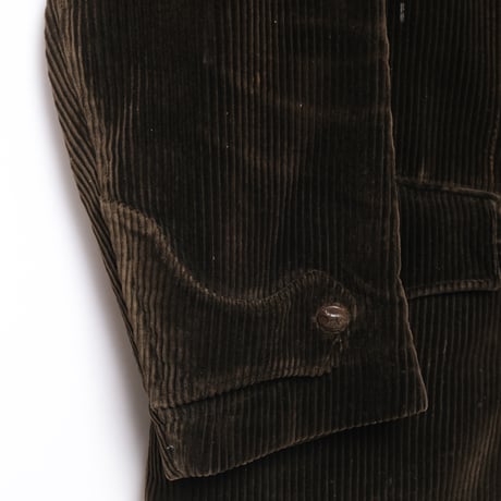 30-40s France Vintage Brown Corduroy Hunting Jacket