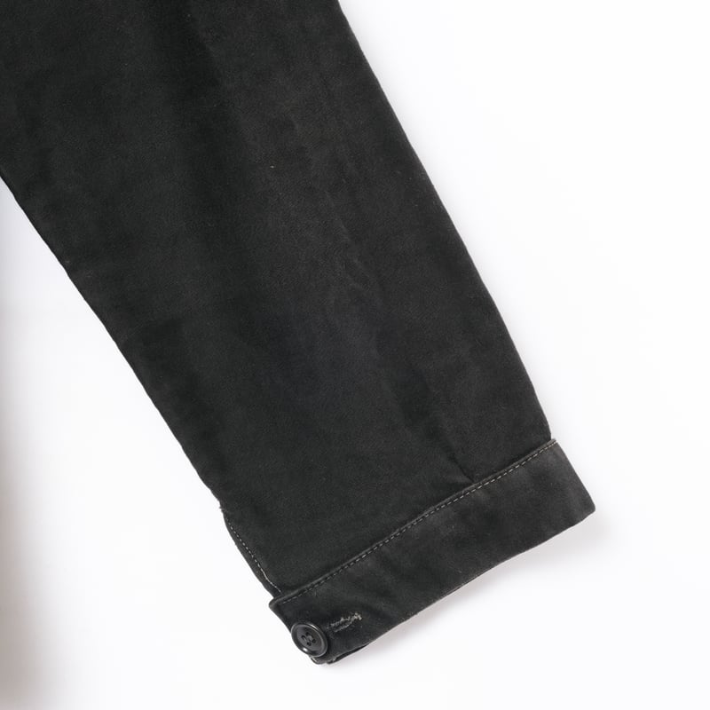 40s France Vintage OKOK Black Moleskin Jacket | 40s France Vintage OKOK Black Moleskin Jacket |
