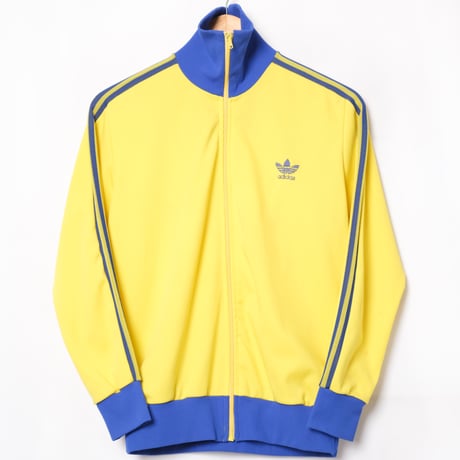 70s Vintage adidas Ventex Track Suits Yellow × Blue (Made in France) 162