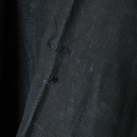 1900s Antique Indigo linen  Biaude