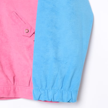 70-80s Vintage adidas Ventex Velours Track Jacket Pink (Made in France)