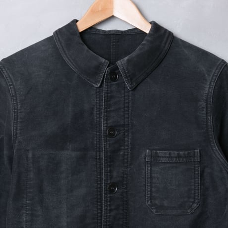 40-50s Dumont d’urbille Black Moleskin Jacket