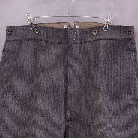 40-50s Le Mont Saint Michel Cotton Pique Trousers