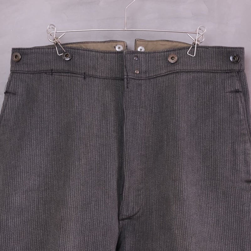 40-50s Le Mont Saint Michel Cotton Pique Trouse 40-50s Le Mont Saint Michel Cotton Pique Trouse