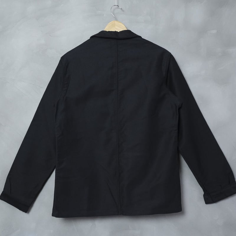 モンサンミッシェル　ブラックモールスキン 50‘s黒 48 デッドストック 50s LE MONT ST MICHEL BLACK MOLESKIN JACKET / ヴィンテージ