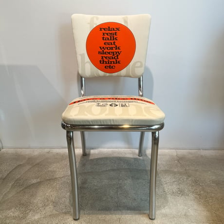 [ Metal chair orange ] HOME ECONOMICS EXPERIMENT