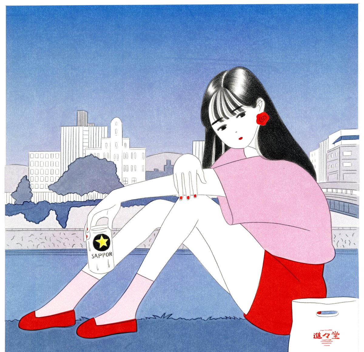 深川優　原画　水彩画 深川優 原画 水彩画 深川優 原画 水彩画 深川優 原画 水彩画