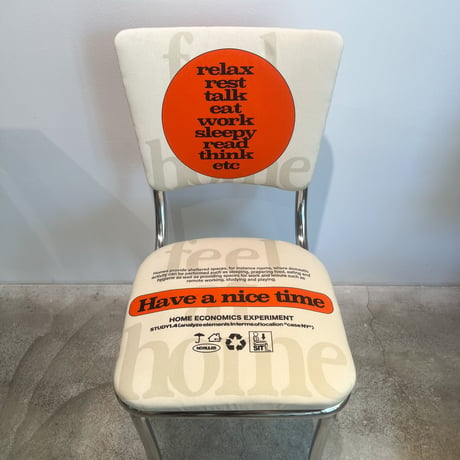 [ Metal chair orange ] HOME ECONOMICS EXPERIMENT
