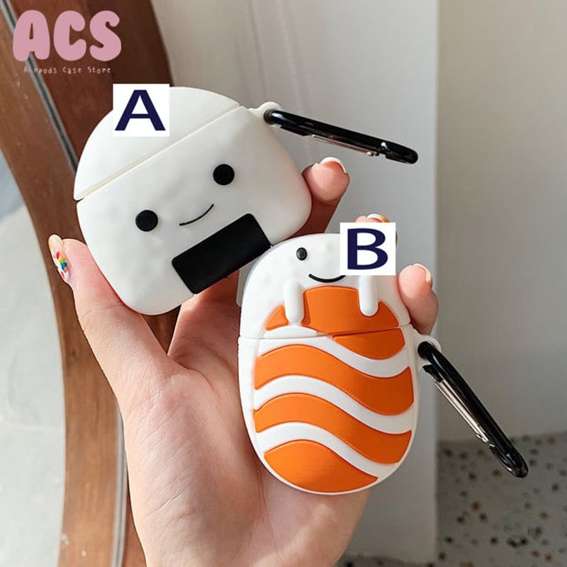 オーダー商品】サーモン&おにぎりAirpodsケース | Airpods Case Store