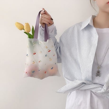 【オーダー商品】かわいい刺繡ハンドバッグ