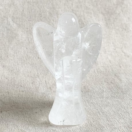 ホワイトジェイド エンジェル 天使 カーヴィング 天然石 ヒーリング 彫刻 White Jade Angel Carving~CRWJANGM – EarthSpeak