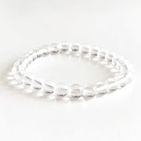 スカルドゥ ヒマラヤクォーツ＊ブレスレット 6mmビーズ／内周16cm