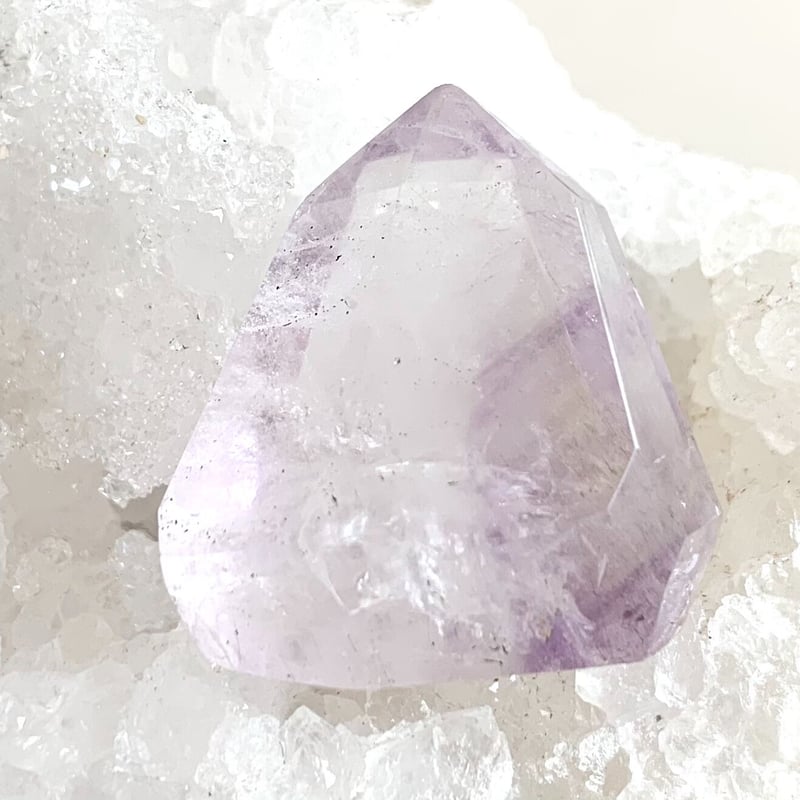 ⭐︎天然石　アメジストエレスチャル　フリーフォーム アメジストエレスチャルフリーフォーム（フリーカット） - 埼玉