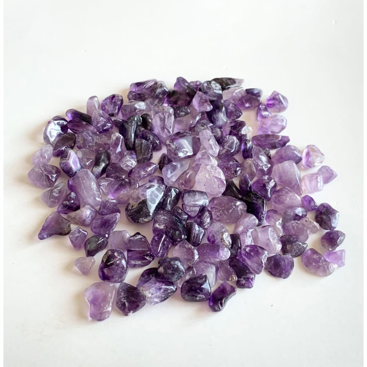綺麗なレベル高きアメジストたん！綺麗！ アメジスト(紫水晶) 原石 磨き46.1g｜天然石 原石 通販のキラリ石