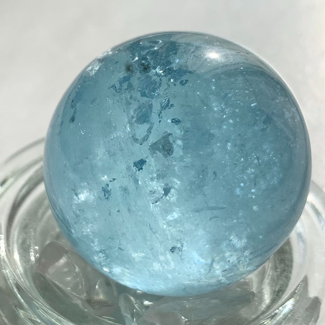 高品質 アクアマリン♡レピドライト♡スモーキー共生スフィア♡No2732 アクアマリン＊スフィア | Crystal♪Garden