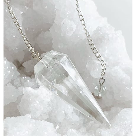 水晶＊ペンジュラム(カット)／ヒマラヤ産