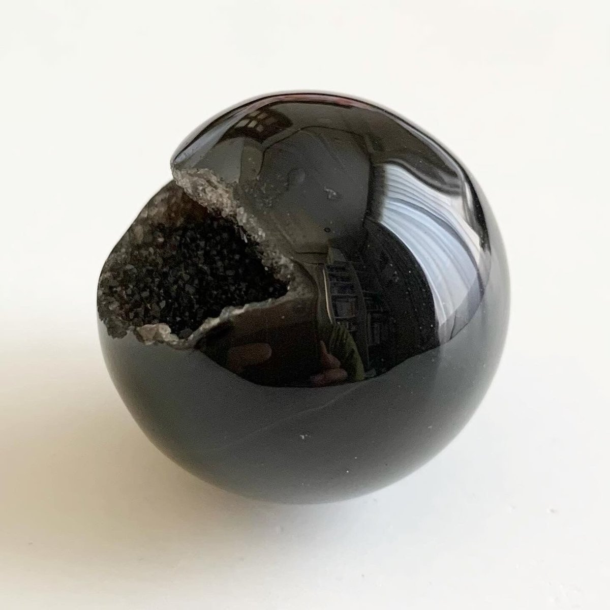 ノブさま専用高品質！ブルーオニキス スフィア 天然石置物