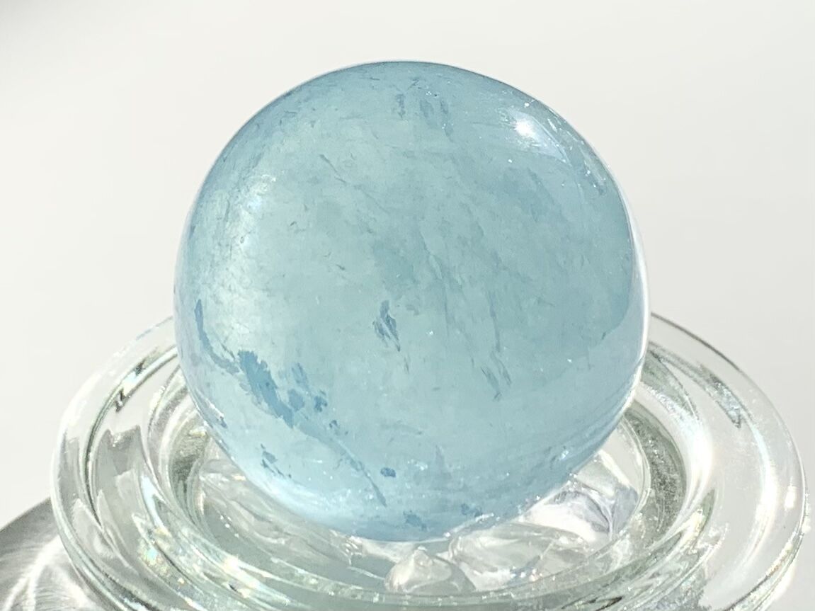 リリィさんの笑顔 アクアマリン スフィア☆約32mm アクアマリン＊スフィア | Crystal♪Garden