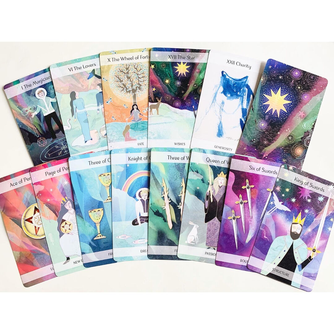 スペシャル特価品✨異色な美麗デッキ✨7色のチャクラとタロットを融合させたタロット Amazon.co.jp: I.I.J タロットカード ミスティック・フェアリー
