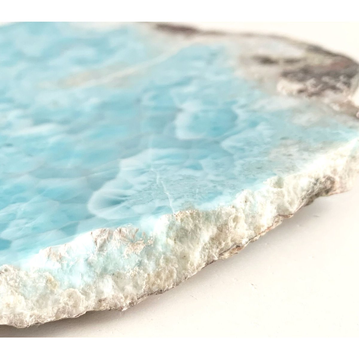 ラリマー原石磨き ラリマー（ブルーペクトライト）原石磨き石146g 天然石販売 名取