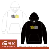 ※宅配※【7thモデル】パーカー｜『スリムロゴ』デザイン【ホワイト/ブラック】