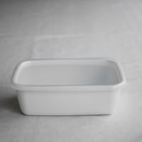 野田琺瑯 White Series レクタングル深型M シール蓋つき