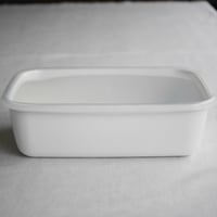 野田琺瑯 White Series レクタングⅬ シール蓋つき