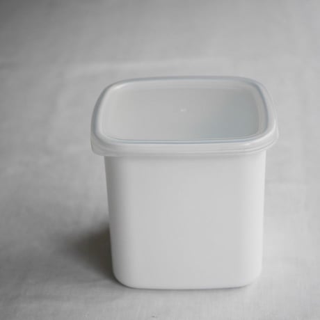 野田琺瑯 White Series スクエアⅬ シール蓋つき
