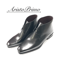 ビジネスシューズ | チャッカーブーツ | イタリア製 | 本革 | AristoPrimo（アリストプリモ）| A85 Black