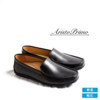 カジュアルシューズ | ドライビングシューズ | スリッポン | 本革 | 3E | AristoPrimo（アリストプリモ）| A7104 Black